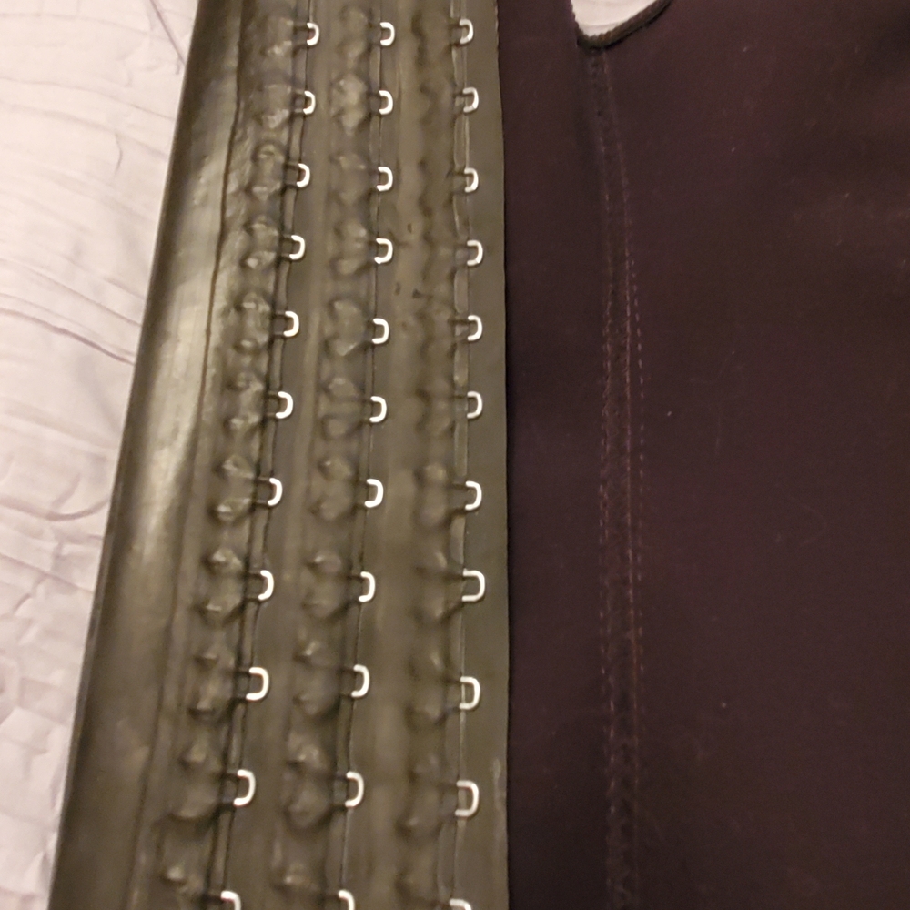 Ann Cherry Black Waist Cincher size 40 XXL - Picture 4 of 9